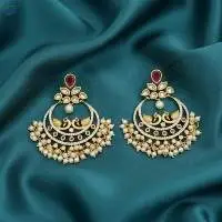 Matte Gold Polish Classic Earrings