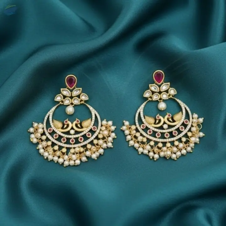 Matte Gold Polish Classic Earrings