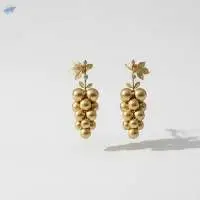 Fusion Stone Gold Polish Party Wear Earrings