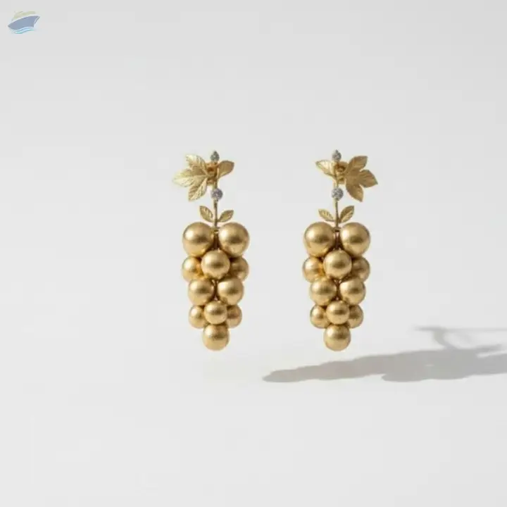 Fusion Stone Gold Polish Party Wear Earrings