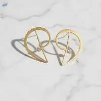 Fusion High Gold Polish Fancy Earrings