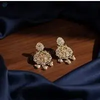 Kemp Jewellery Gold Party Wear Earrings