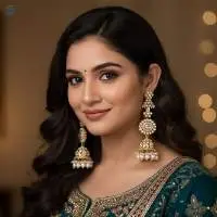 Mehendi Polish Jhumka Design Earrings