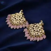 Kemp Design  Gold Clustered Pearl Earrings