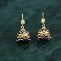 High Gold Polish Fancy Style Thewa Earrings