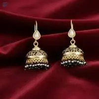Gold Polish Fancy Style Thewa Earrings