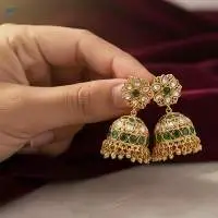 Antique Jewellery Party Wear Jhumka Earrings