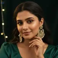 Clustered Pearl Party Wear Long Earring