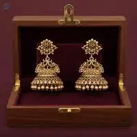 Peacock Design Party Wear Jhumka Earring