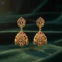 Gold Polish Kemp Design Earring
