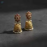 Fancy Style Kemp Designer Jhumka Earring