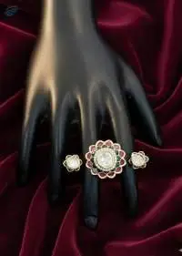 High Gold Polish Party Wear Finger Rings