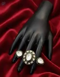 Kundan Design Party Wear Finger Rings