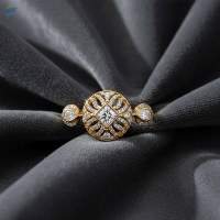Kundan Designer Gold Polish Finger Rings