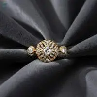 Kundan Designer Gold Polish Finger Rings