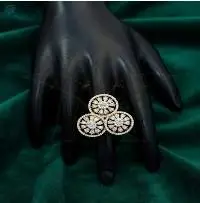 American Diamond High Gold Polish Finger Rings