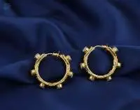 High Gold Polish Party Wear Earrings