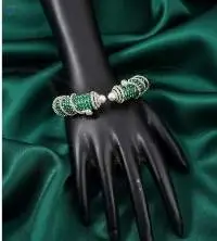 White Rodium Polish Fancy Style Kada
