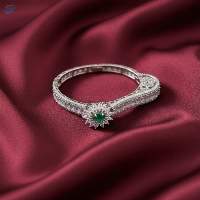 American Diamond  Rodium Polish  Stone Kada