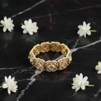 Kundan Stone Two Tone Party Wear Kada