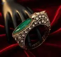 Kundan Stone Mehendi Polish Party Wear Kada