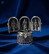 Temple Jewellery Oxidized Designer Sindoor Box