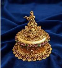 Fancy Full Stone Rajwadi Polish Sindoor Box