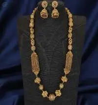 High Gold Polish Party Wear Designer Mala Set