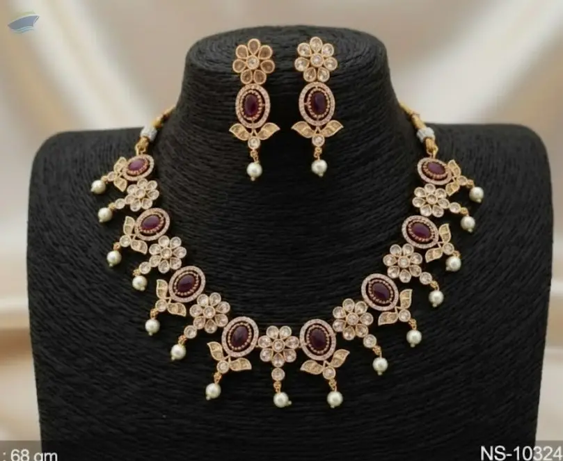 Kemp Jewelry Matte Gold Polish Necklace