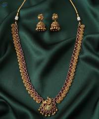Fancy Design Wedding Wear Laxmi Coins Necklace