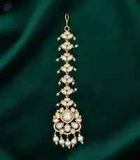 Full Stone High Gold Polish Maang Tikka