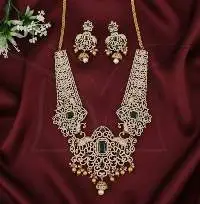 Fancy Design Bridal Wear Long Necklace Set