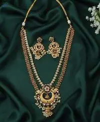 Fancy Style Party Wear Kemp Jewellery Necklace