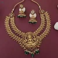 Rajwadi Polish Designer Wear Short Necklace