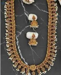 Matte Gold Polish Jewelry Accessories Necklace