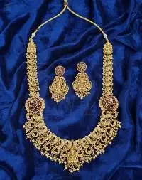 High Gold Polish Kemp Necklace Set