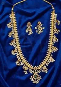 Kemp Design  Party Wear Long Necklace Set