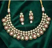 High Gold Polish Fancy Style Antique Necklace