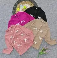 Girl's Button Up Cardigan