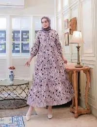 Girl's Rose Ruffle Plum