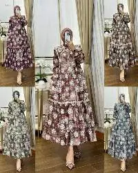Botanical Long Dress