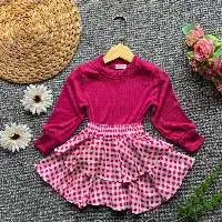 Girl's Set Dkirt Flowers Bow