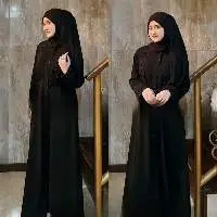 Dress Girl Black Modest Dress Elegant