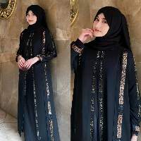 Dress Girl Sophisticated Zip Abaya