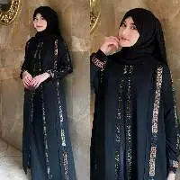 Dress Girl Sophisticated Zip Abaya