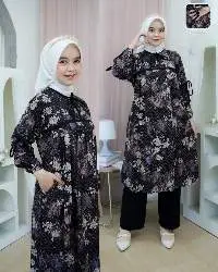 Set Noir Floral Elegance