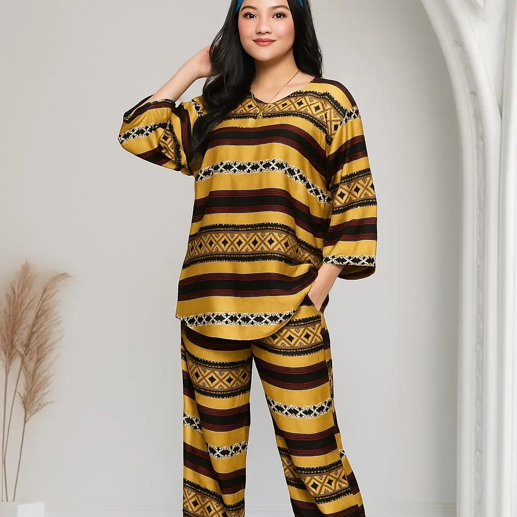 Setelan golden heritage rayon