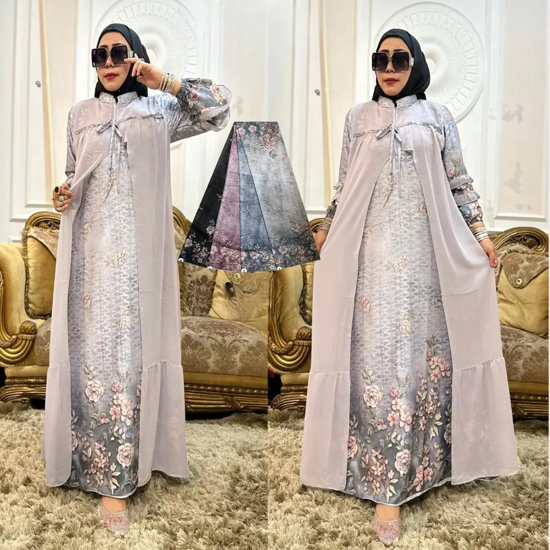 Gamis Armany Iridescent Rose Couture