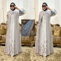 Gamis Armany Soft Floral Silk