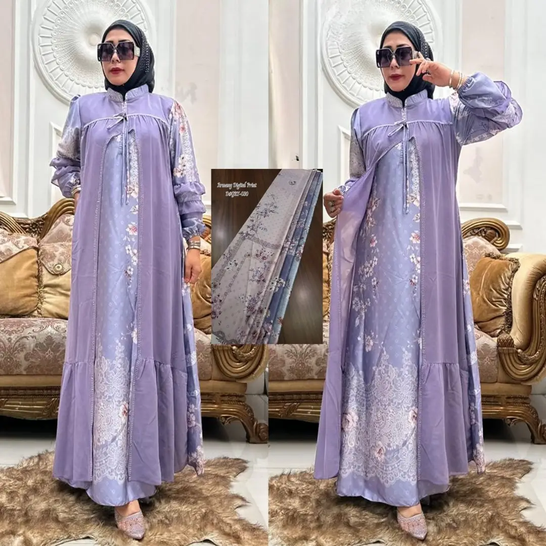 Gamis Armany Ethreal Lilac Lush